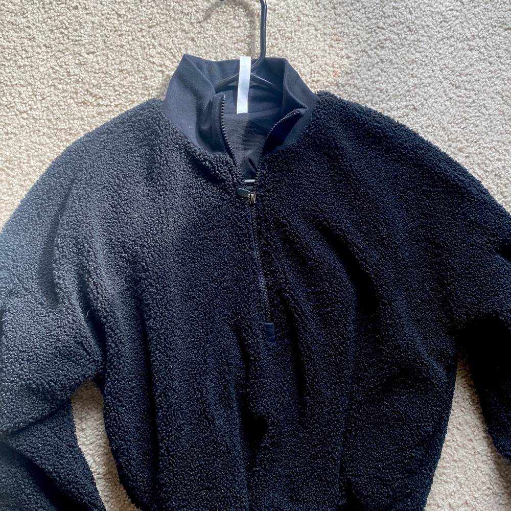 Oversized Sweatshirt Teddy Coat
